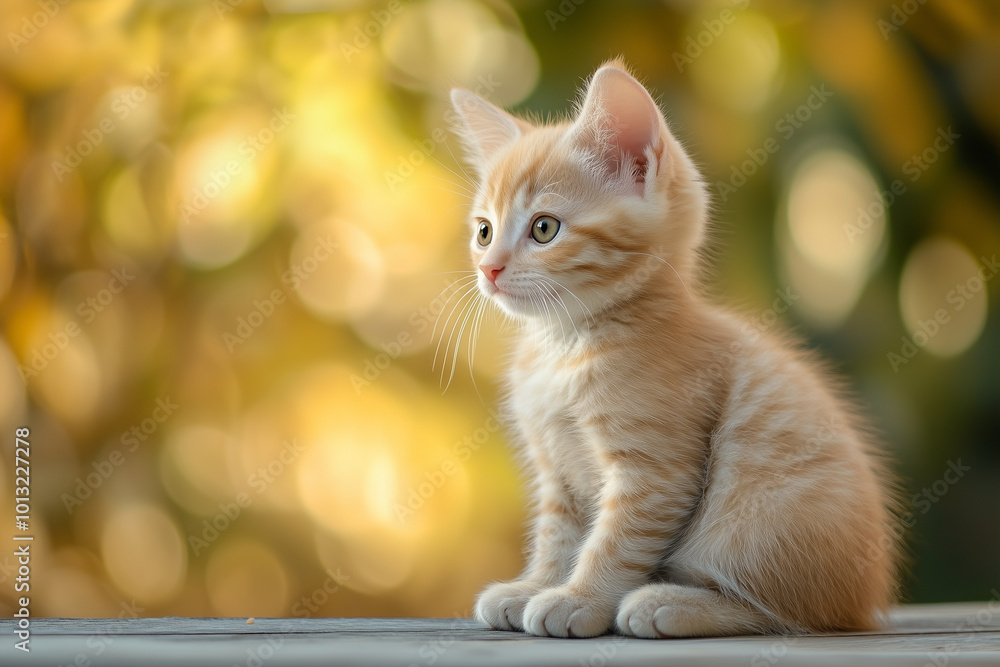 Adorable and Cute Kitten Background Adorable and Cute Kitten Background