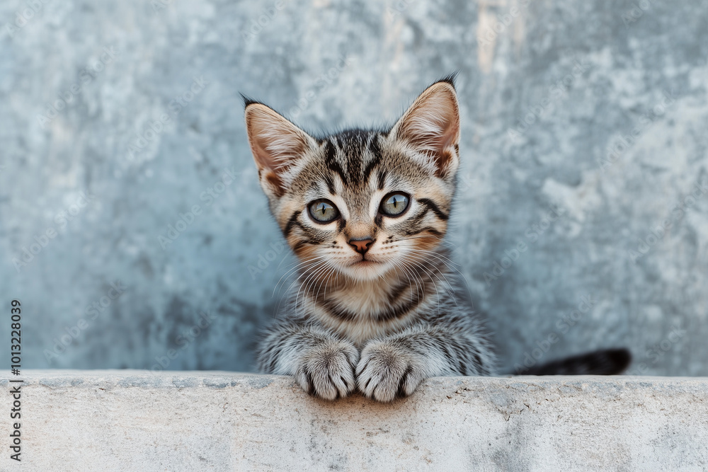 Fototapeta premium Adorable and Cute Kitten Background