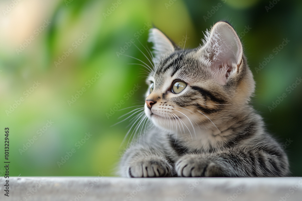 Obraz premium Adorable and Cute Kitten Background