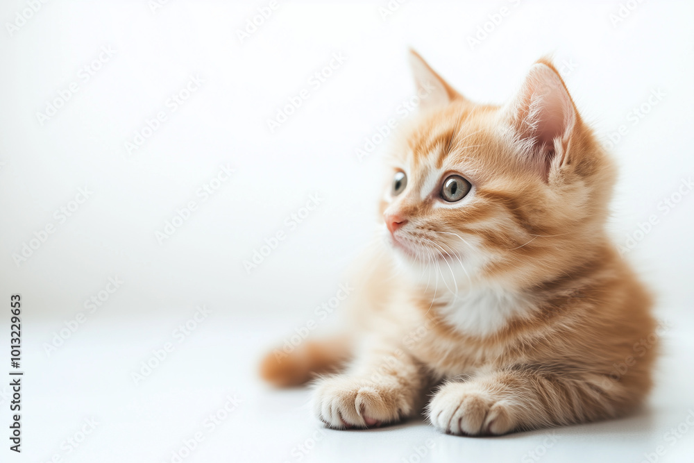 Obraz premium Adorable and Cute Kitten Background