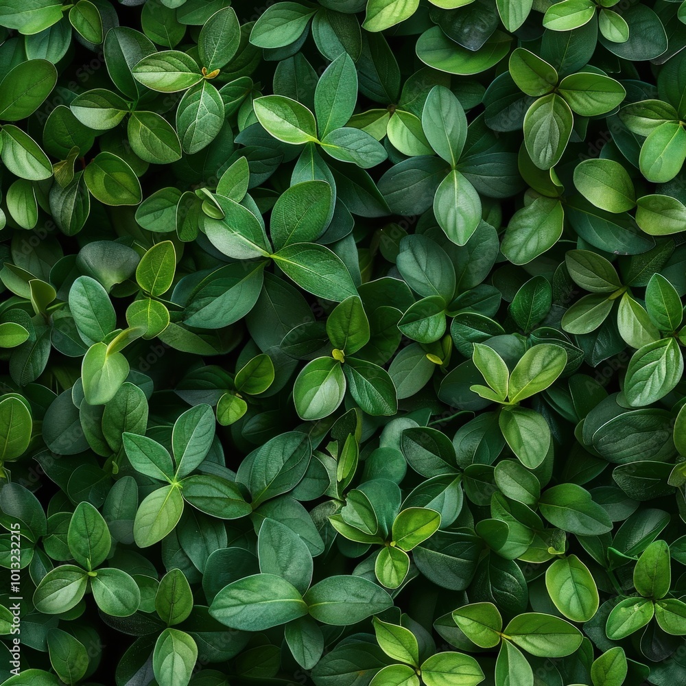 Small leaves arranged in a dense, uniform wall, deep greens and intricate textures, perfect for a serene, natural atmosphere. Small leaves arranged in a dense, uniform wall, deep greens and intricate textures, perfect for a serene, natural atmosphere.