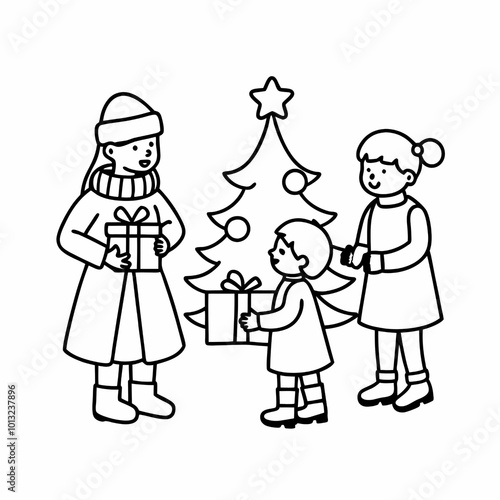 The joyful atmosphere invites kids to unleash their creativity, making it a delightful activity for the holiday season.