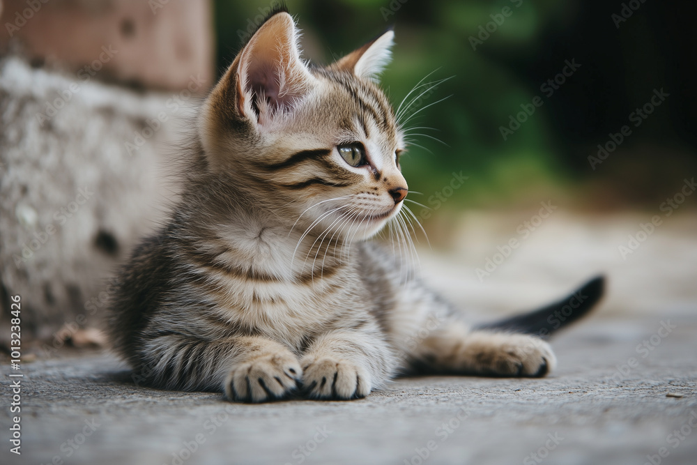 Adorable and Cute Kitten Background Adorable and Cute Kitten Background