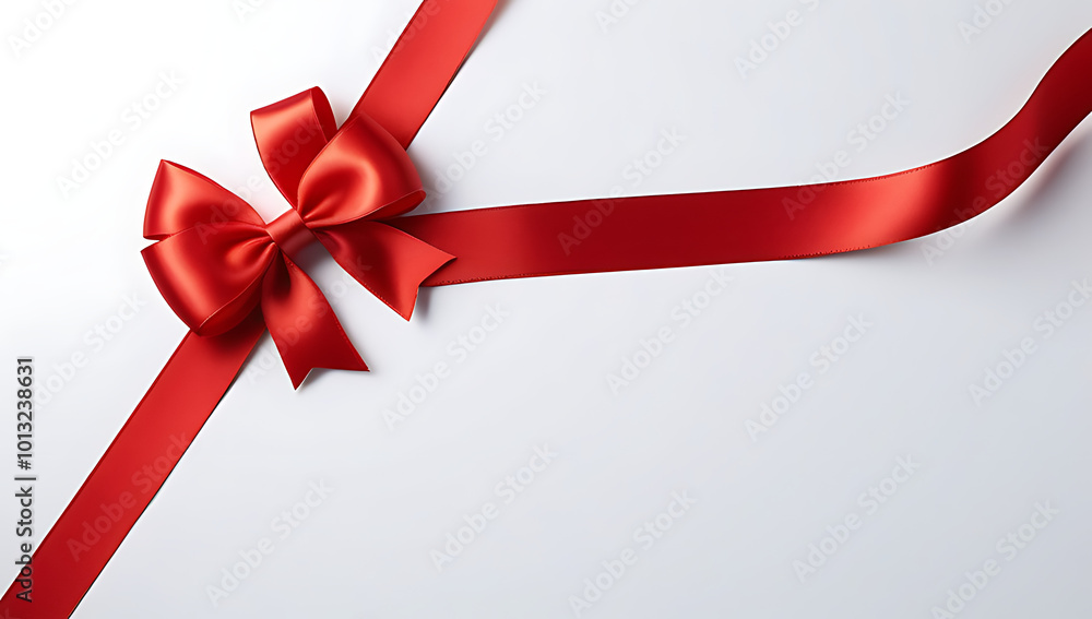 red ribbon bow isolated white perfect holiday gift wrapping red ribbon bow isolated white perfect holiday gift wrapping