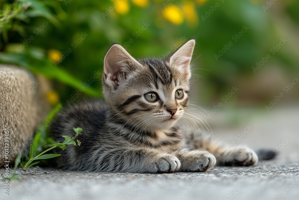 Adorable and Cute Kitten Background Adorable and Cute Kitten Background