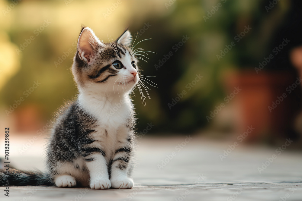 Adorable and Cute Kitten Background Adorable and Cute Kitten Background
