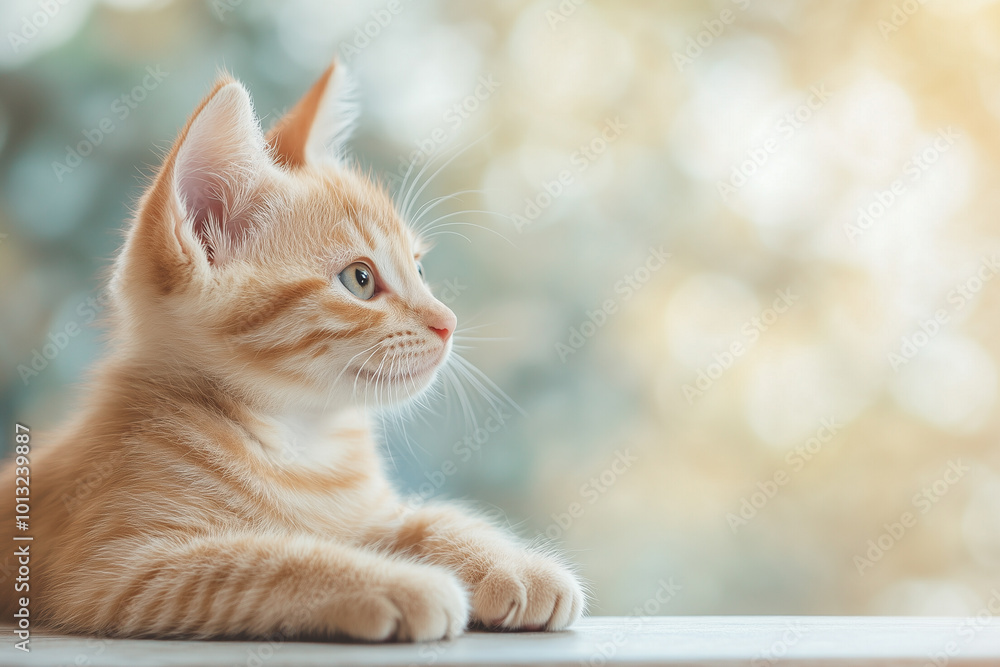 Adorable and Cute Kitten Background Adorable and Cute Kitten Background