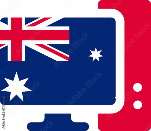 Country flag icon design in different shapes ecstatic 