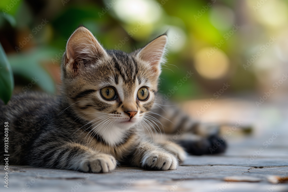 Adorable and Cute Kitten Background Adorable and Cute Kitten Background