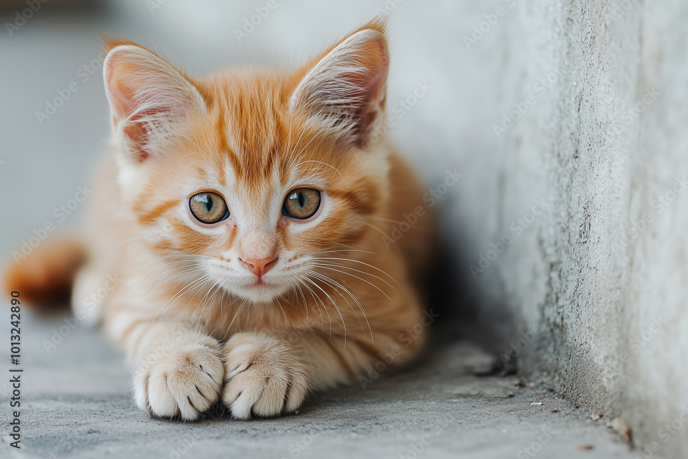 Adorable and Cute Kitten Background Adorable and Cute Kitten Background