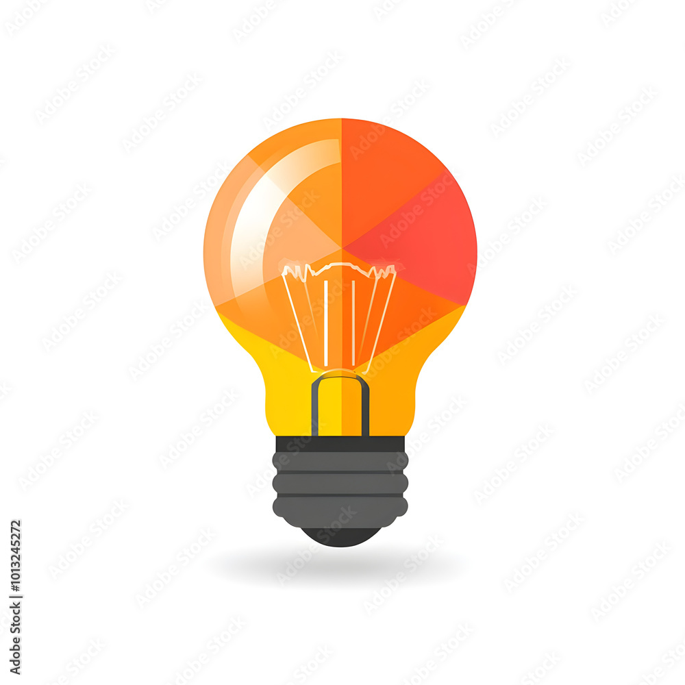 Flat design illustrations Light bulb Flat design illustrations Light bulb