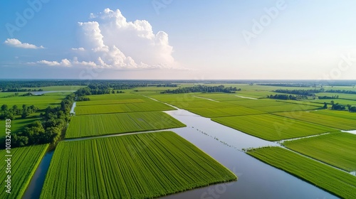 Farmers replanting crops in fields damaged by floodwaters, Flood Agriculture Recovery, Farming resilience