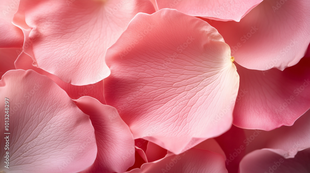 Beautiful Arrangement Of Pink Rose Petals In Soft Focus Highlighting Textures And Details Beautiful Arrangement Of Pink Rose Petals In Soft Focus Highlighting Textures And Details