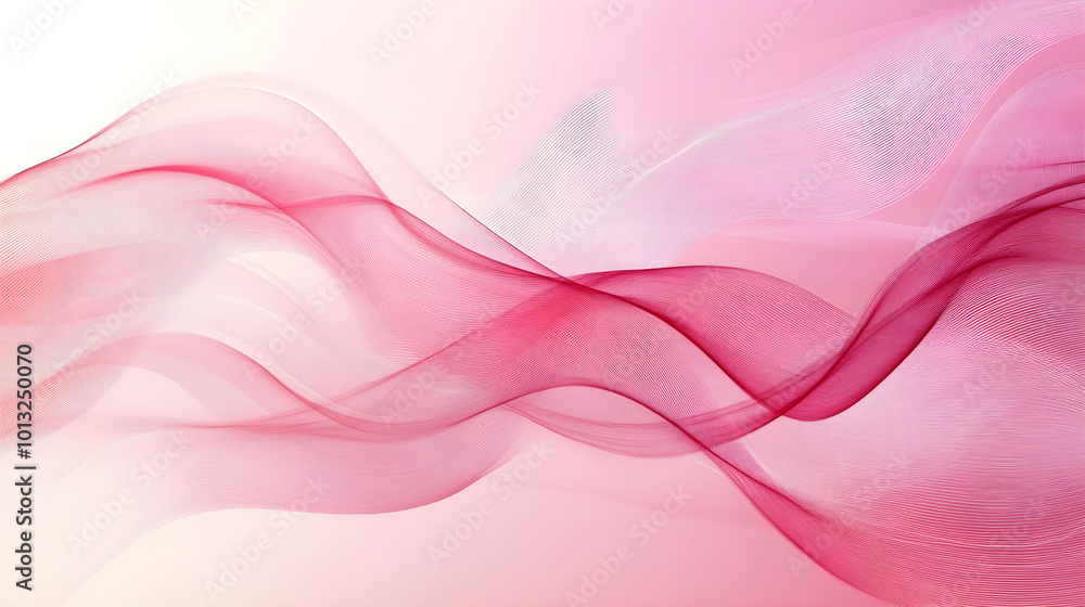 Soft pink waves create abstract texture, evoking sense of calm and elegance Soft pink waves create abstract texture, evoking sense of calm and elegance