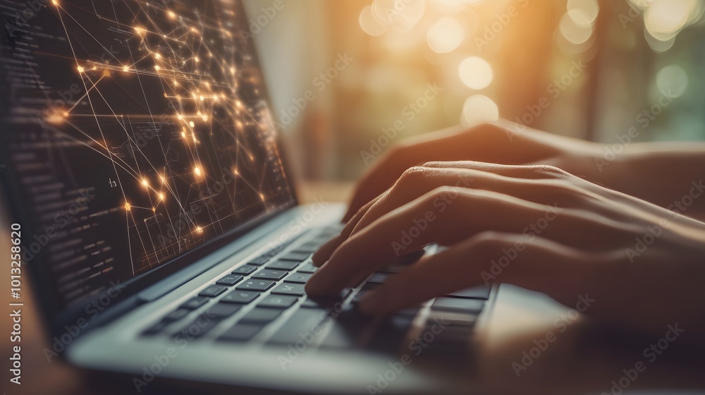 coding and programming on laptop computer coding and programming on laptop computer