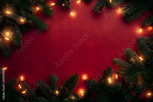 Christmas background with lights