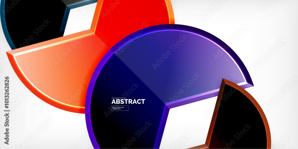 Trendy round shapes with triangular angle design element. Vector Illustration For Wallpaper, Banner, Background, Card, Book Illustration, landing page Trendy round shapes with triangular angle design element. Vector Illustration For Wallpaper, Banner, Background, Card, Book Illustration, landing page