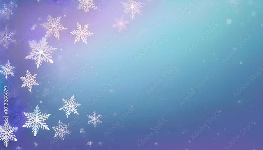 graient winter background with snowflakes graient winter background with snowflakes