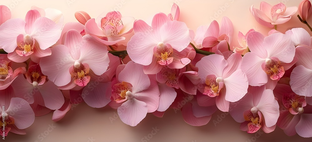 a group of pink flowers
a group of pink flowers