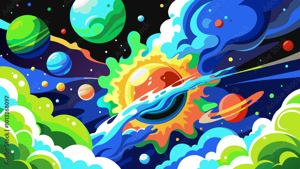 abstract background, planet, cosmos abstract background, planet, cosmos