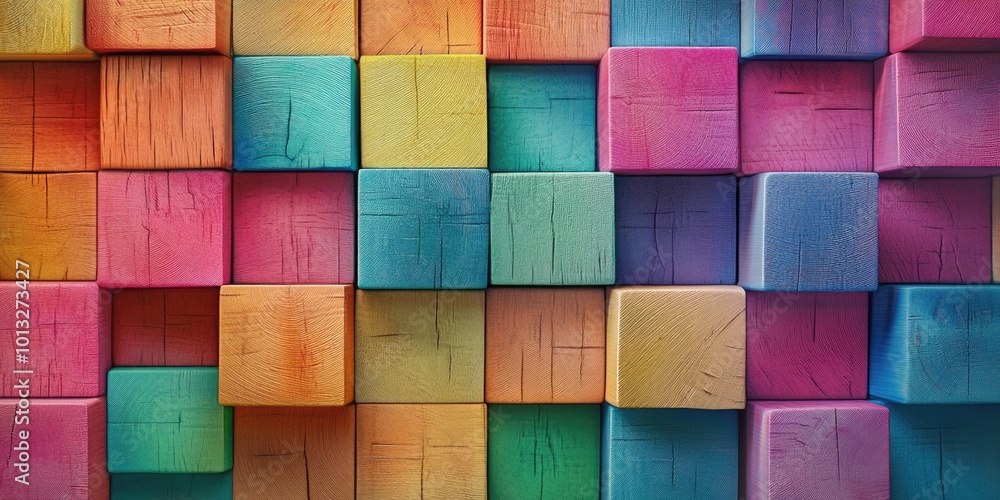 Wooden Blocks Close Up Wooden Blocks Close Up