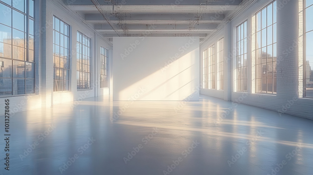 spacious white open office interior featuring a blank wall designed for functionality and modern aesthetics inviting creativity and productivity in a minimalist environment spacious white open office interior featuring a blank wall designed for functionality and modern aesthetics inviting creativity and productivity in a minimalist environment
