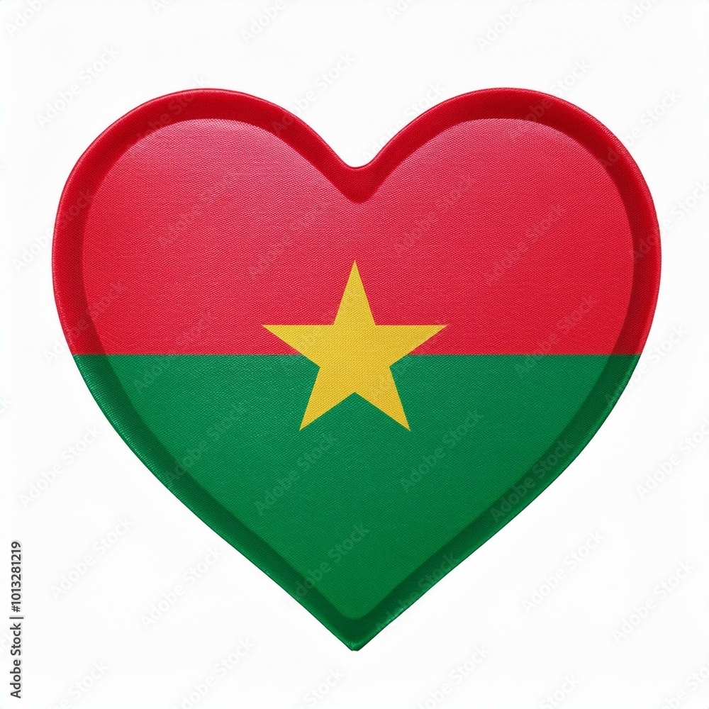 ブルキナファソの国旗のハート(Heart of Burkina Faso flag on white.)
ブルキナファソの国旗のハート(Heart of Burkina Faso flag on white.)