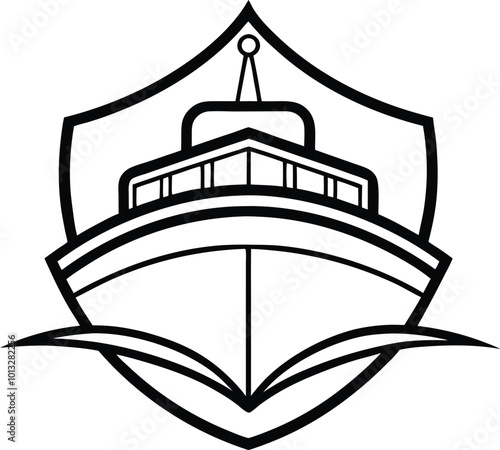 Modern Ship Logo Design