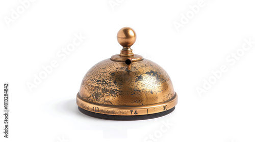 Hotel service bell isolated on white background