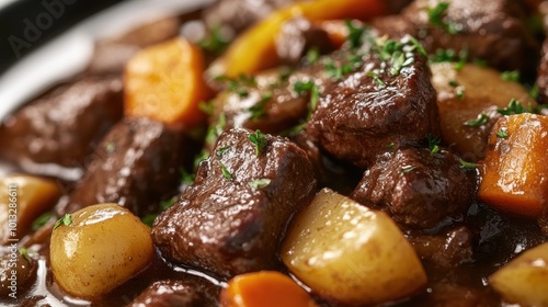 Beef Stew Close Up.