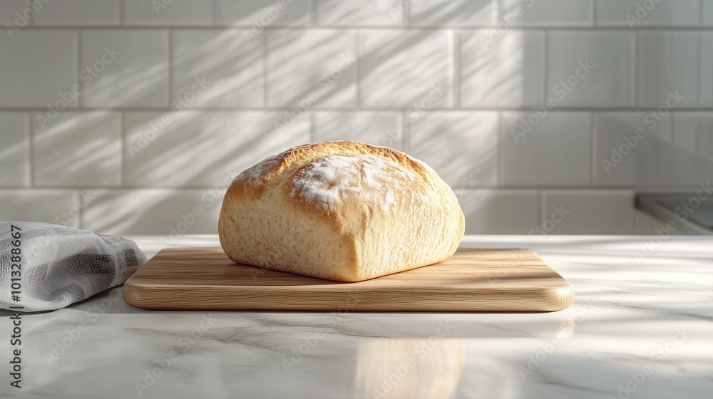 Gluten free flour bread homemade for breakfast on wooden board Gluten free flour bread homemade for breakfast on wooden board