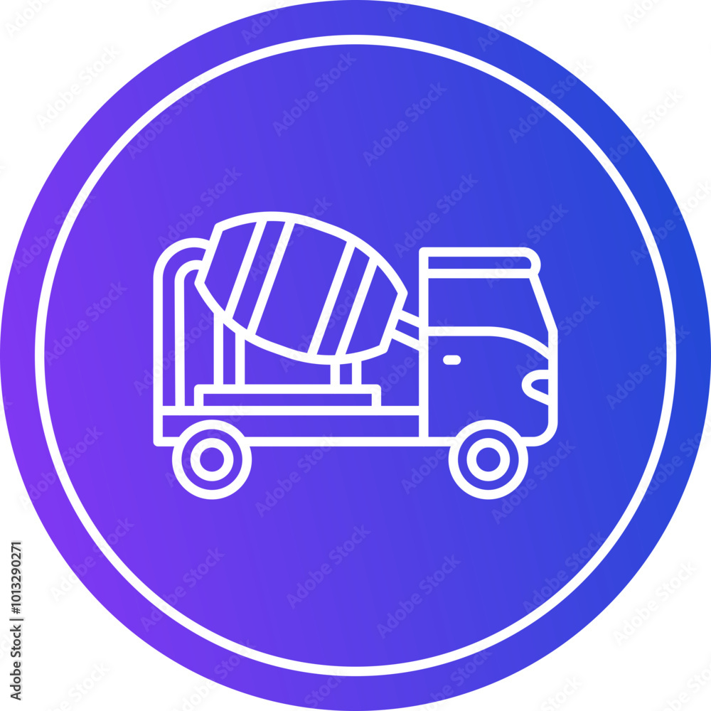 Concrete Mixer Icon Concrete Mixer Icon