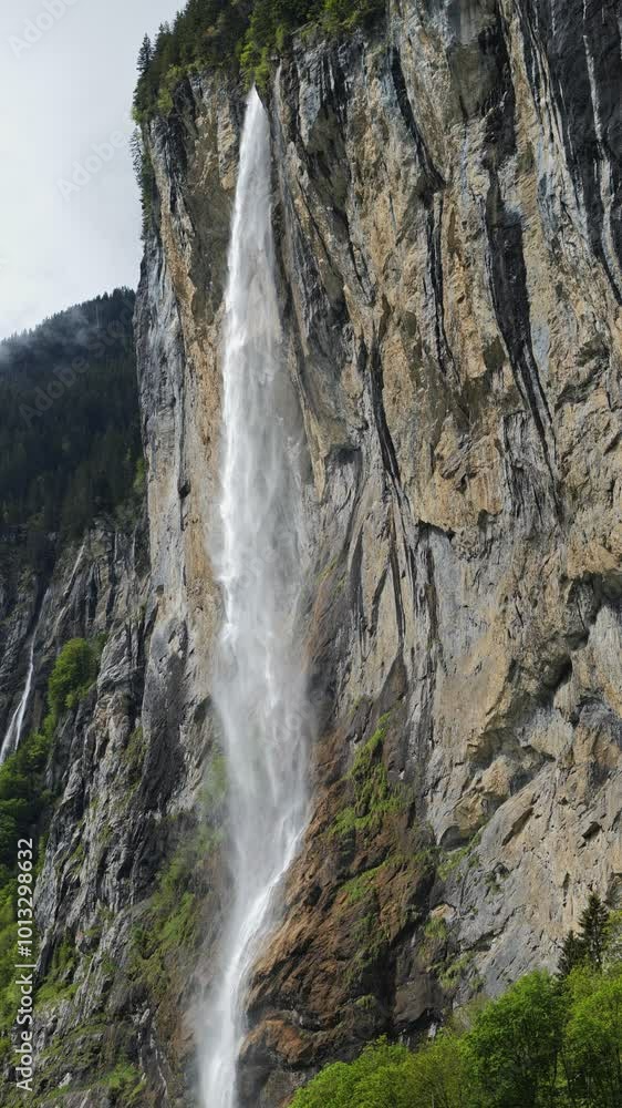 Majestic Waterfall located in Lauterbrunnen, Switzerland A Natures Breathtaking and Stunning Cascade to behold Majestic Waterfall located in Lauterbrunnen, Switzerland A Natures Breathtaking and Stunning Cascade to behold
