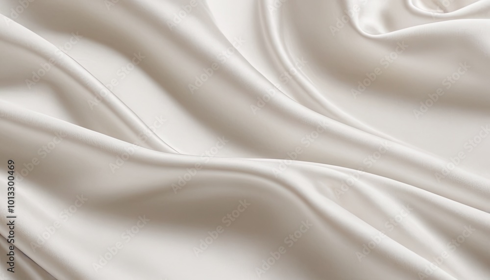 Obraz premium White silk fabric texture luxurious background 3d Rendering 4k Ultra hd 9