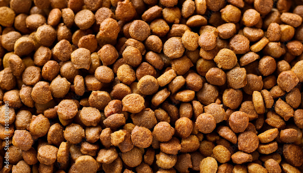 Dry dog food pellets for background Dry dog food pellets for background