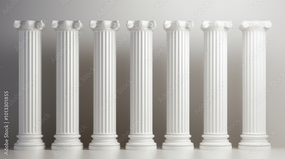 A row of classic greek columns highlighting texture and detail, symbolizing legal strength A row of classic greek columns highlighting texture and detail, symbolizing legal strength