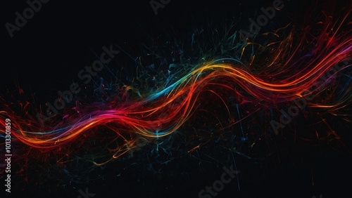 abstract background with colorful lines