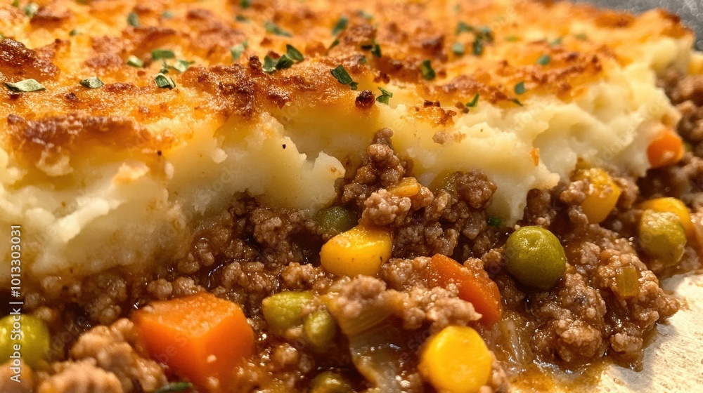 Shepherd's Pie Closeup. Shepherd's Pie Closeup.