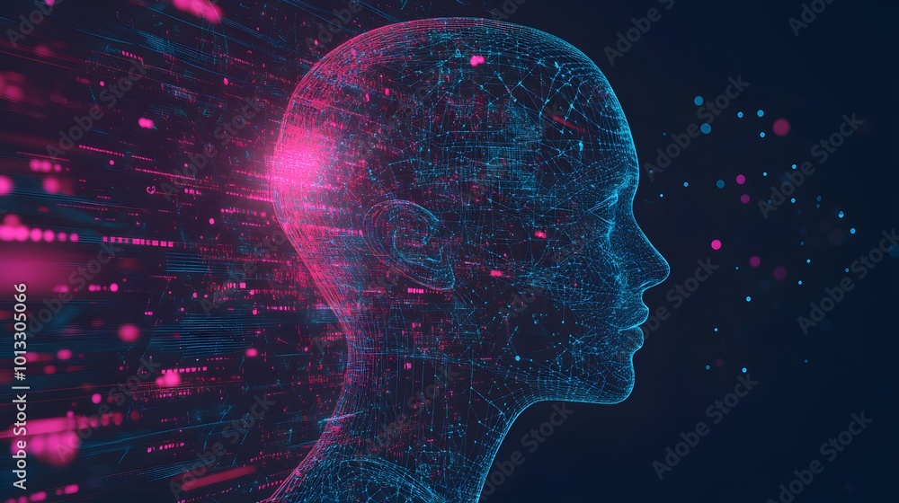Futuristic artificial intelligence concept Futuristic artificial intelligence concept