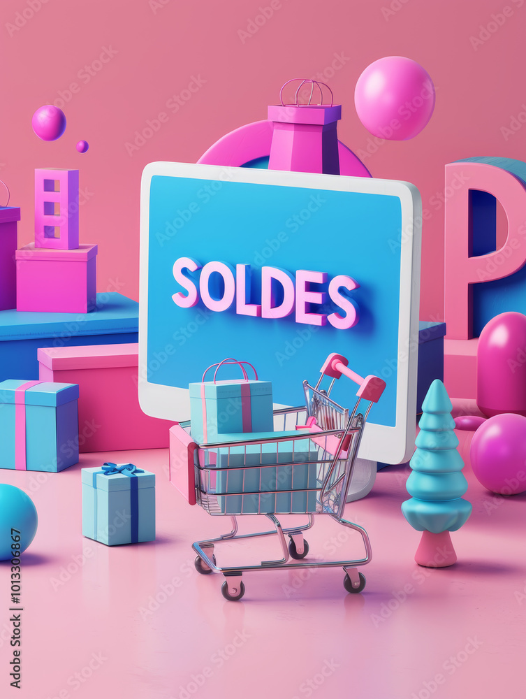 Computer_screen_with_the_word_SOLDES Computer_screen_with_the_word_SOLDES