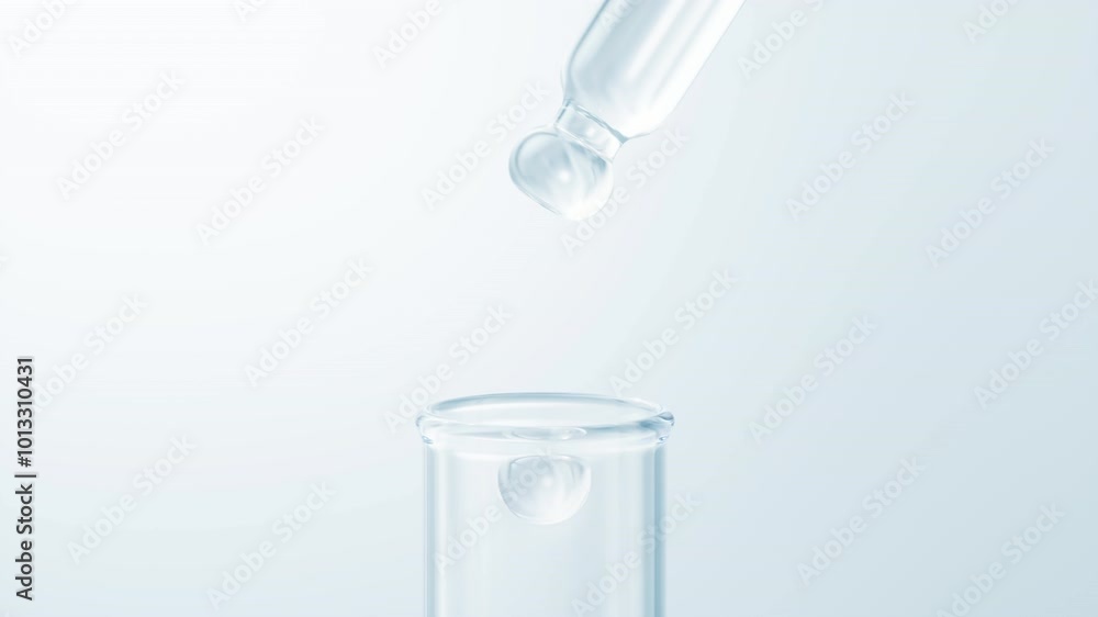 Cosmetics liquid dropper with skin care concept, 3d rendering. Cosmetics liquid dropper with skin care concept, 3d rendering.