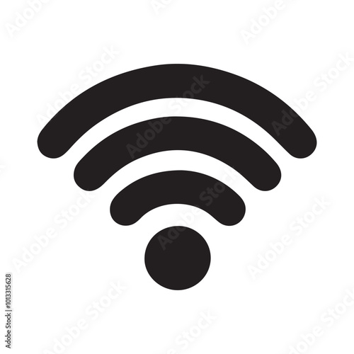Wifi icon. Free wifi sign isolated icon. wifi network linear icon. signal sign and symbol. Wifi icon wireless internet signal