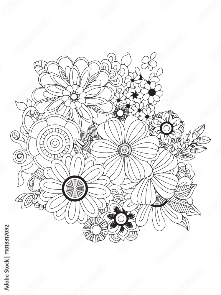 Flower Adult Coloring Pages Relax and Unleash Your Creativity Flower Adult Coloring Pages Relax and Unleash Your Creativity