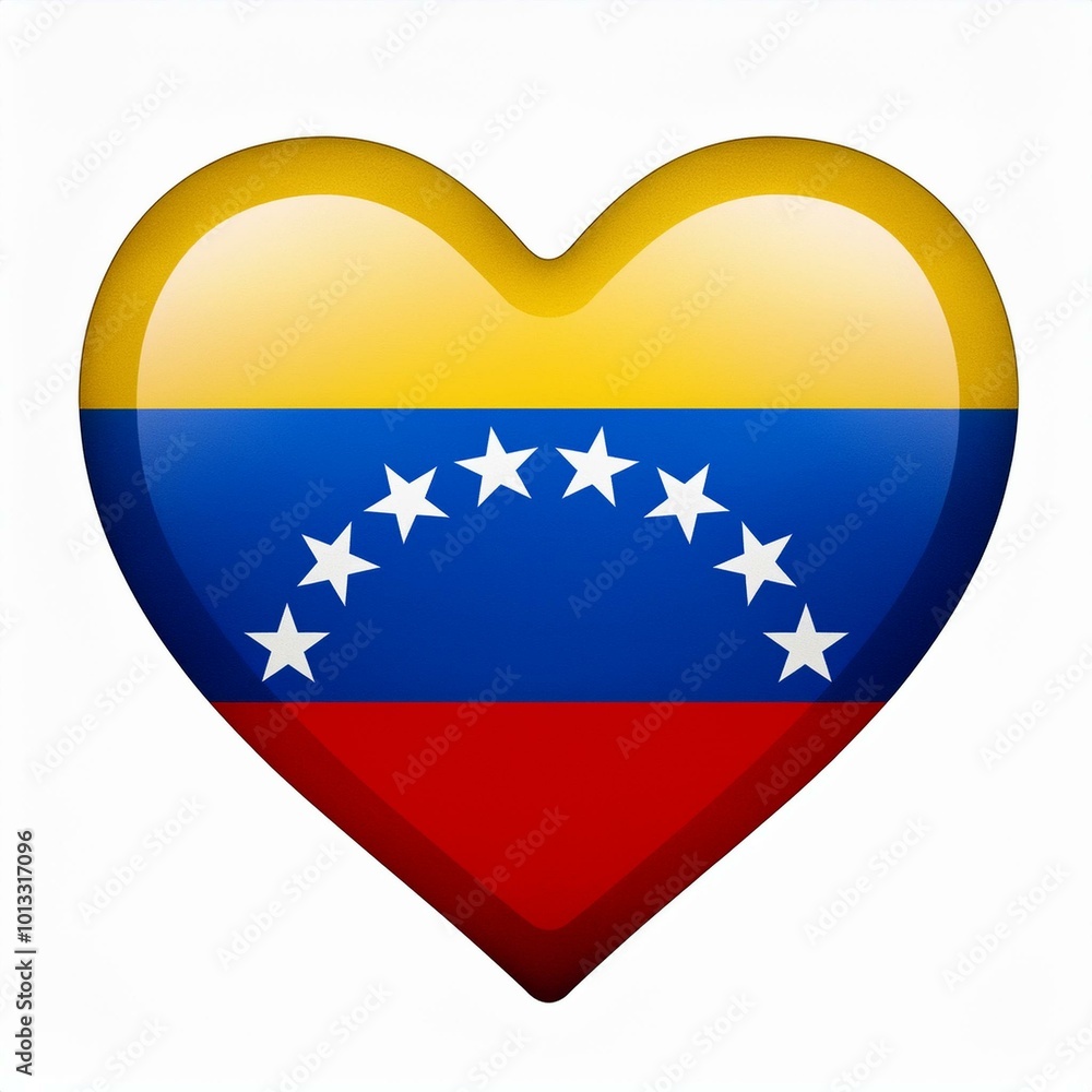 ベネズエラの国旗のハート(Heart of Venezuela flag on white.)
ベネズエラの国旗のハート(Heart of Venezuela flag on white.)