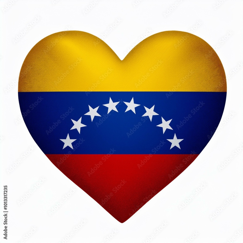 ベネズエラの国旗のハート(Heart of Venezuela flag on white.)
ベネズエラの国旗のハート(Heart of Venezuela flag on white.)
