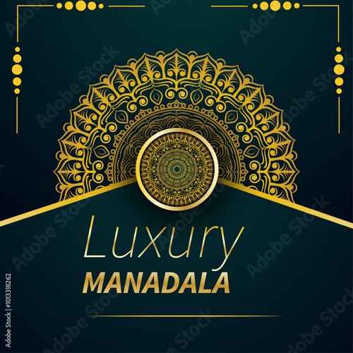 Creative modern luxury mandala template design.