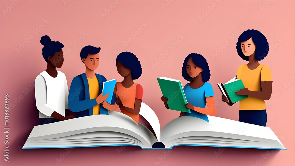 world students day . students 3D graphic illustration isolated , copy space , banner format , modern day studying world students day . students 3D graphic illustration isolated , copy space , banner format , modern day studying
