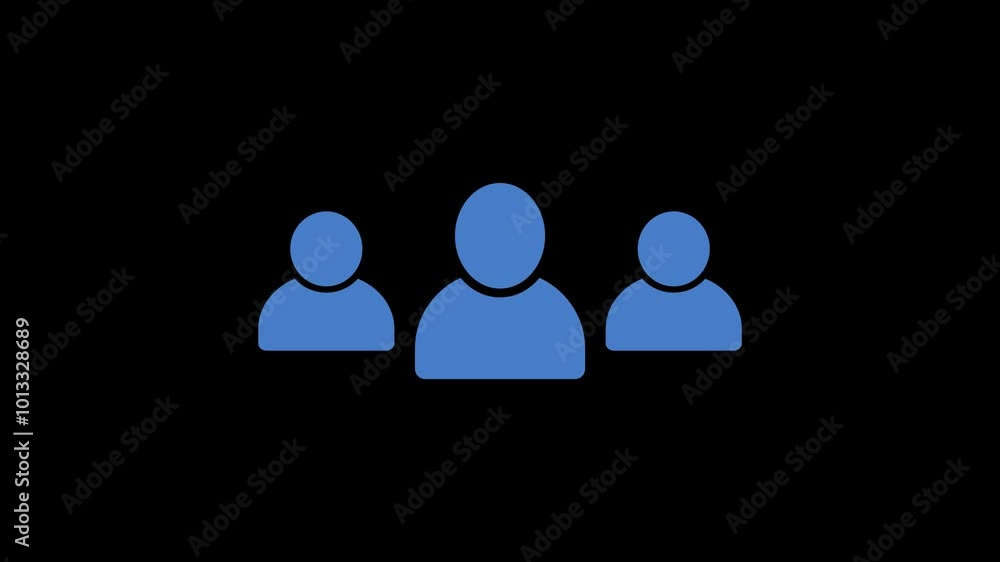 A group of people icon, Animated icon on transparent background A group of people icon, Animated icon on transparent background