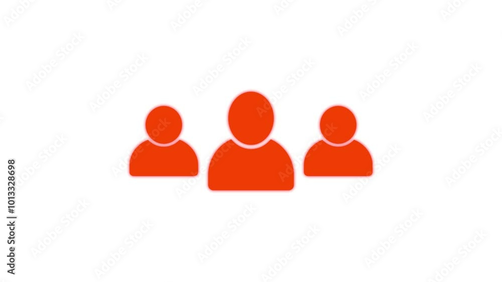 A group of people icon, Animated icon on transparent background A group of people icon, Animated icon on transparent background