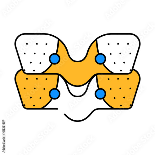 thighs ems training line icon vector. thighs ems training sign. isolated symbol illustration